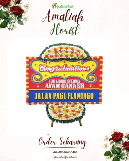 Sewa Papan Bunga Long Mesangat